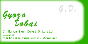 gyozo dobai business card